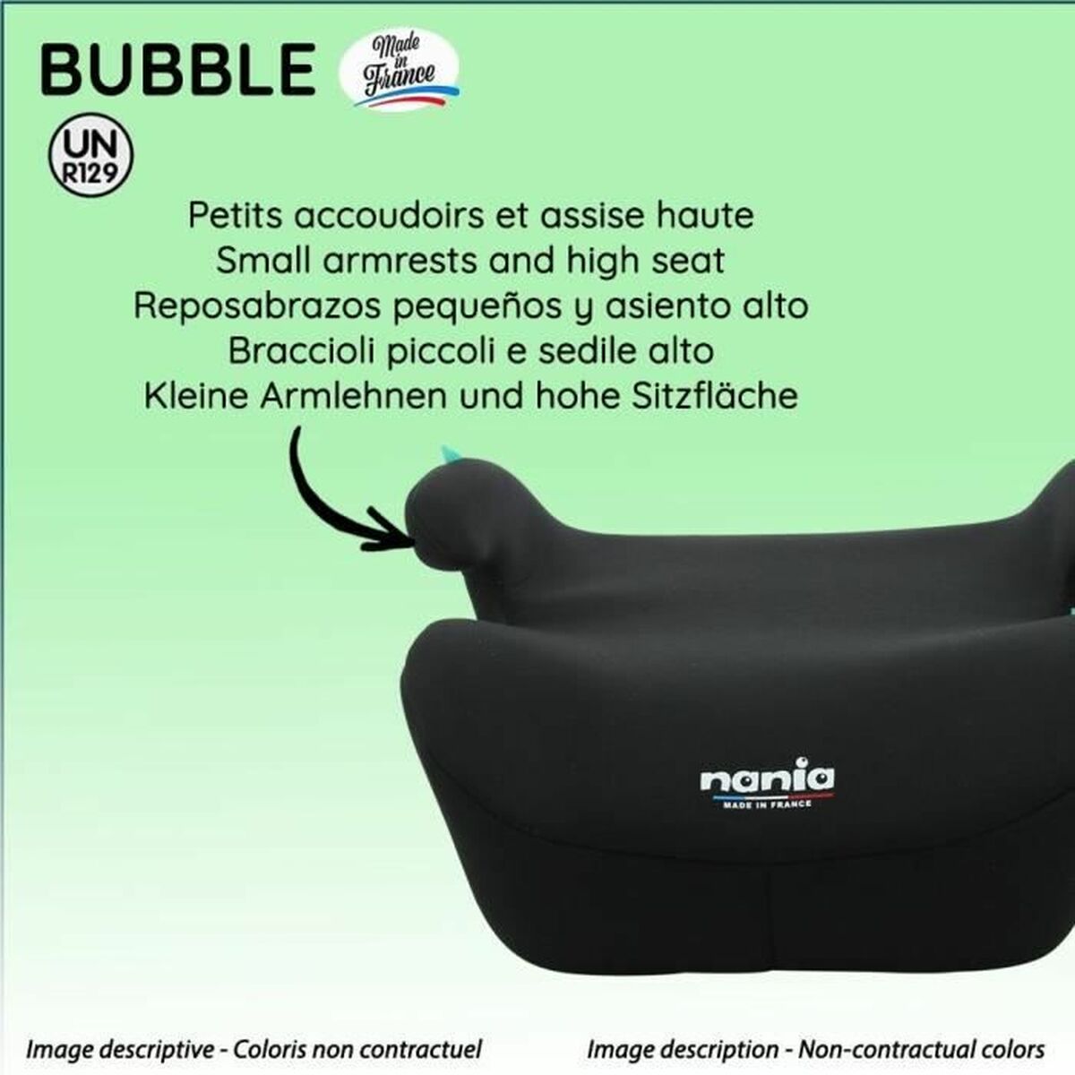 Siège de Voiture Nania Noir III (22 - 36 kg) Enfant ECE R129 - Babycute