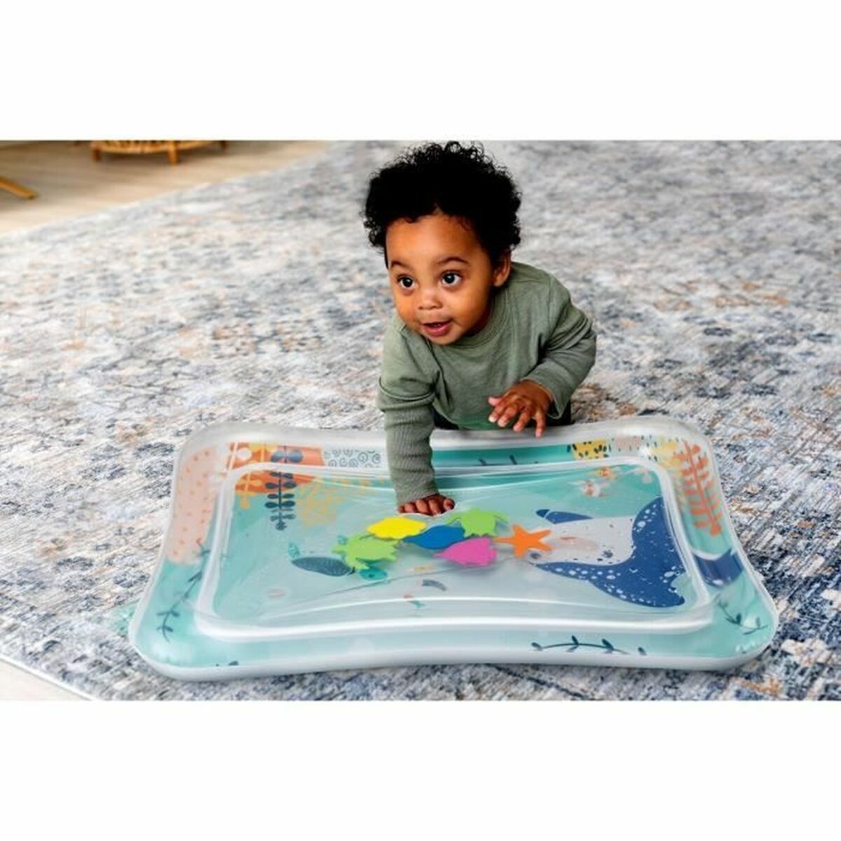 Tapis de Jeu à Eau Gonflable pour Bébé Infantino Multicouleur Océan - Babycute