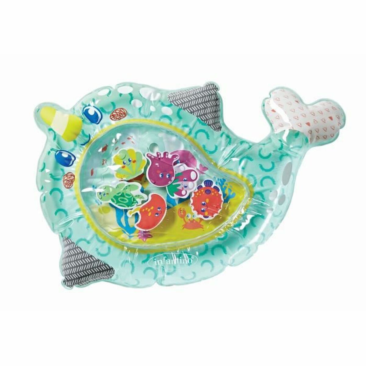 Tapis de Jeu à Eau Gonflable pour Bébé Infantino Sea Unicorn 71 x 48 cm - Babycute