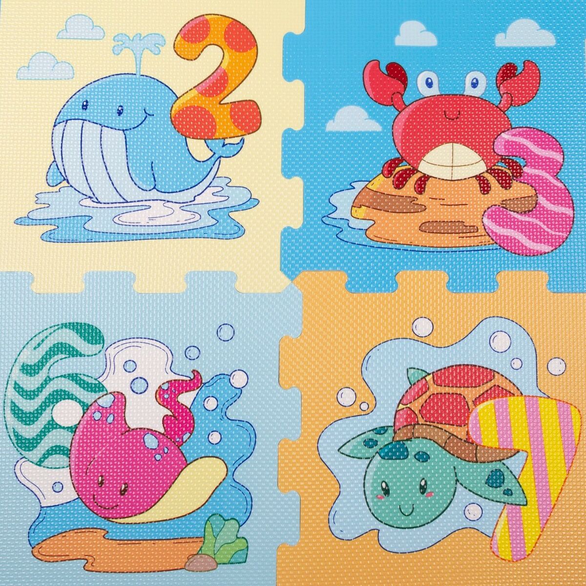 Tapis de jeu Colorbaby Marin EVA 8 Pièces (4 Unités) - Babycute