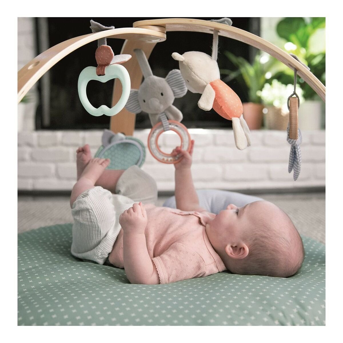 Tapis de jeu Ingenuity Réversible Bois - Babycute
