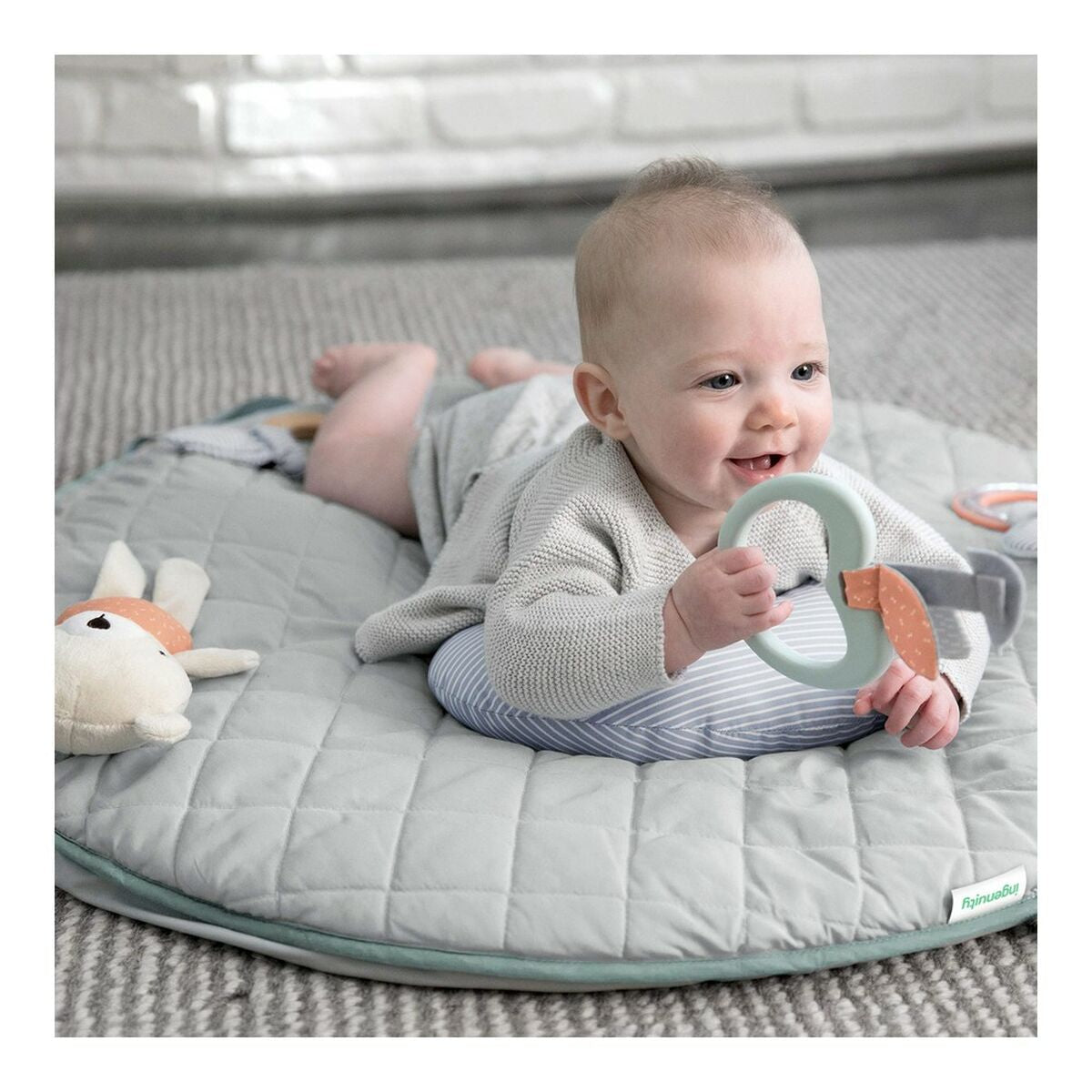 Tapis de jeu Ingenuity Réversible Bois - Babycute