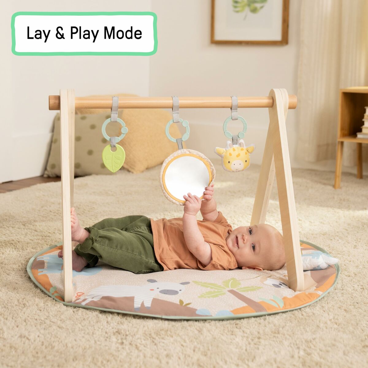 Tapis de jeu Ingenuity WonderWood 81,3 x 81,3 x 47 cm Multicouleur - Babycute