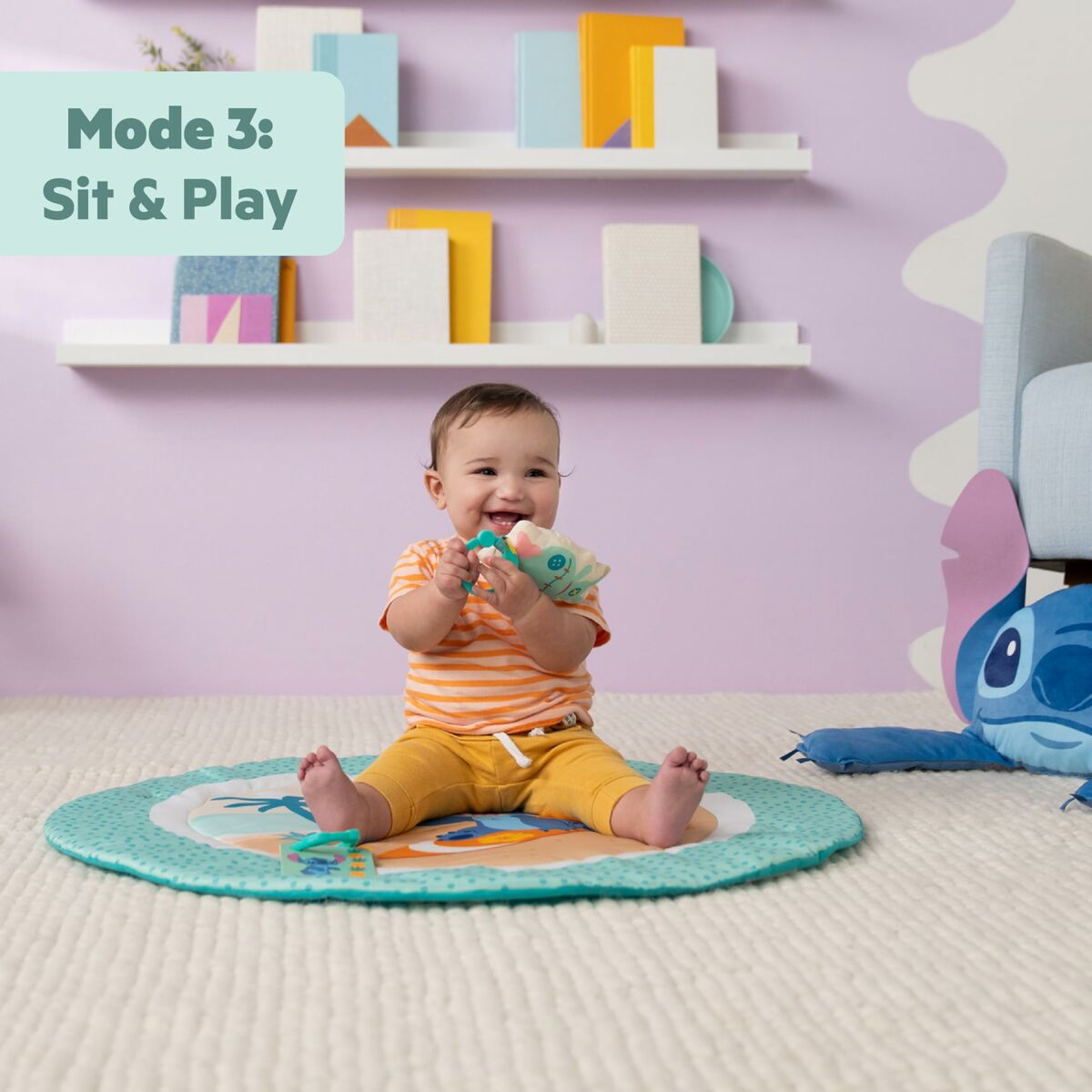 Tapis de jeu Stitch 45,5 x 81,2 x 114 cm Multicouleur - Babycute