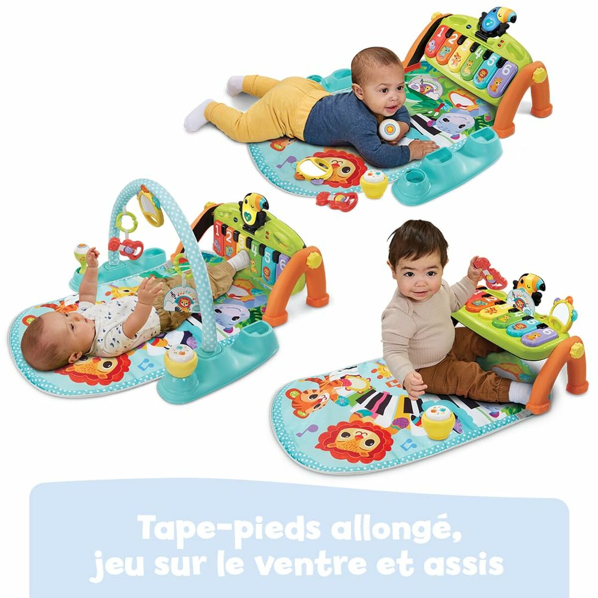 Tapis de jeu Vtech Baby Tap Tap Carton Plastique Piano - Babycute