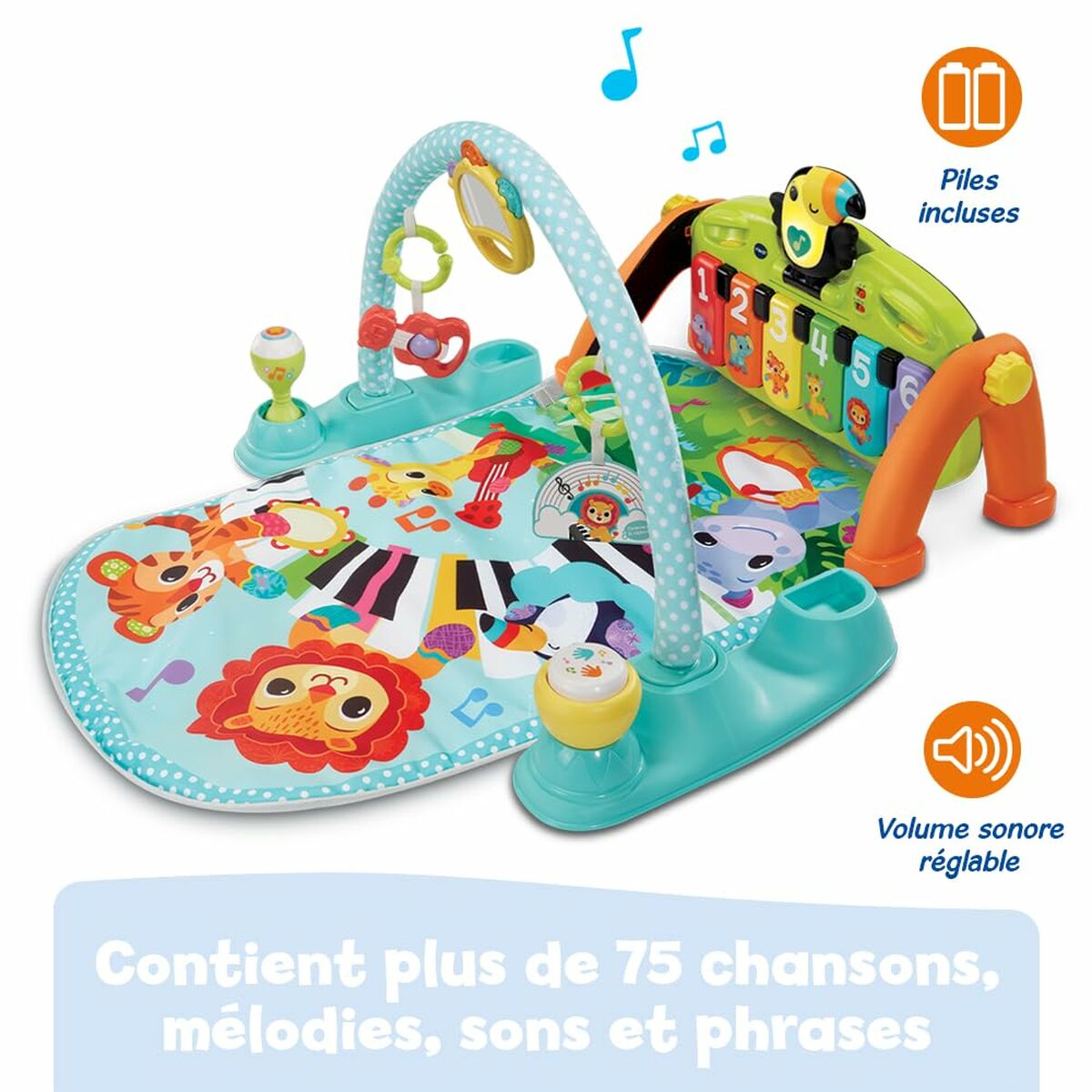 Tapis de jeu Vtech Baby Tap Tap Carton Plastique Piano - Babycute