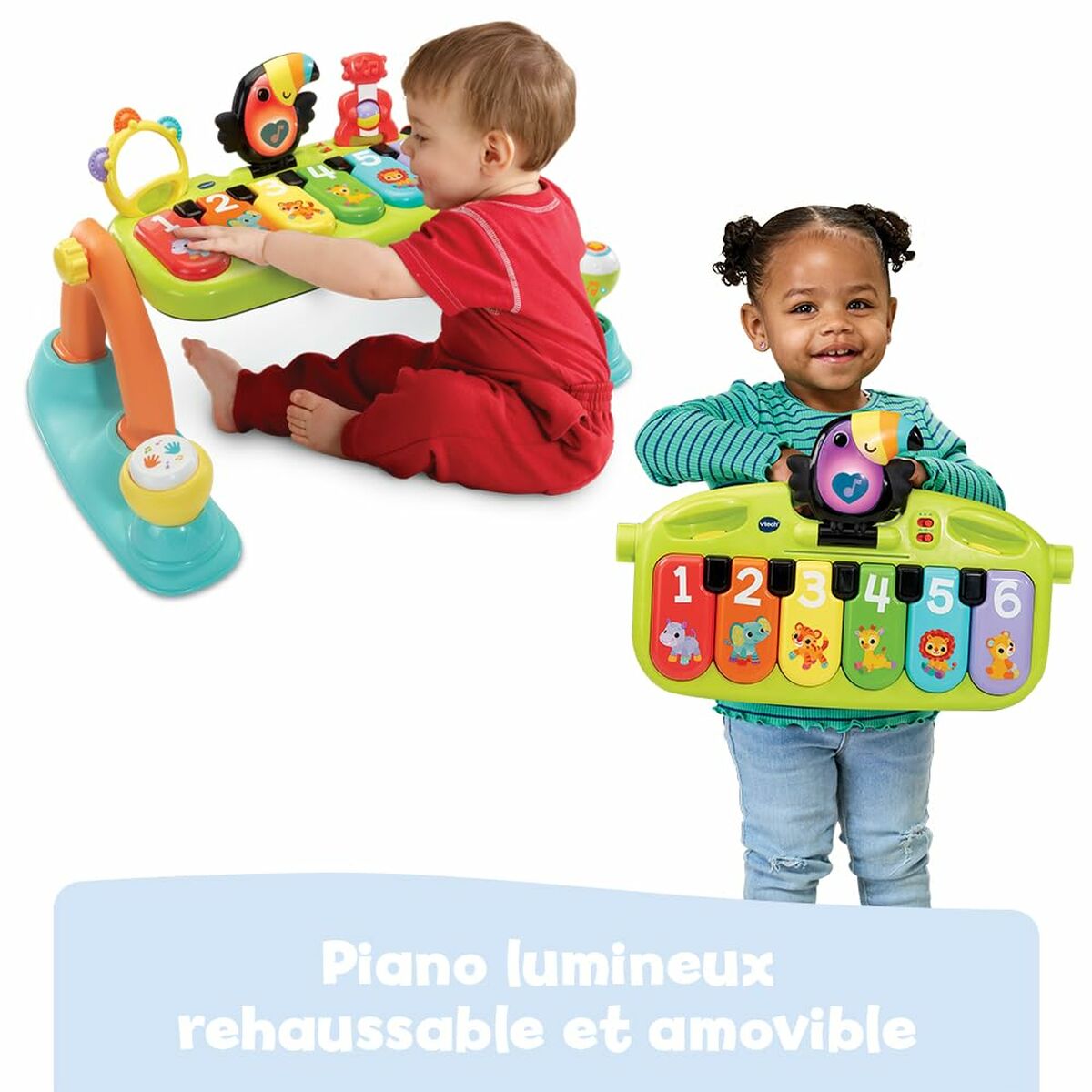 Tapis de jeu Vtech Baby Tap Tap Carton Plastique Piano - Babycute