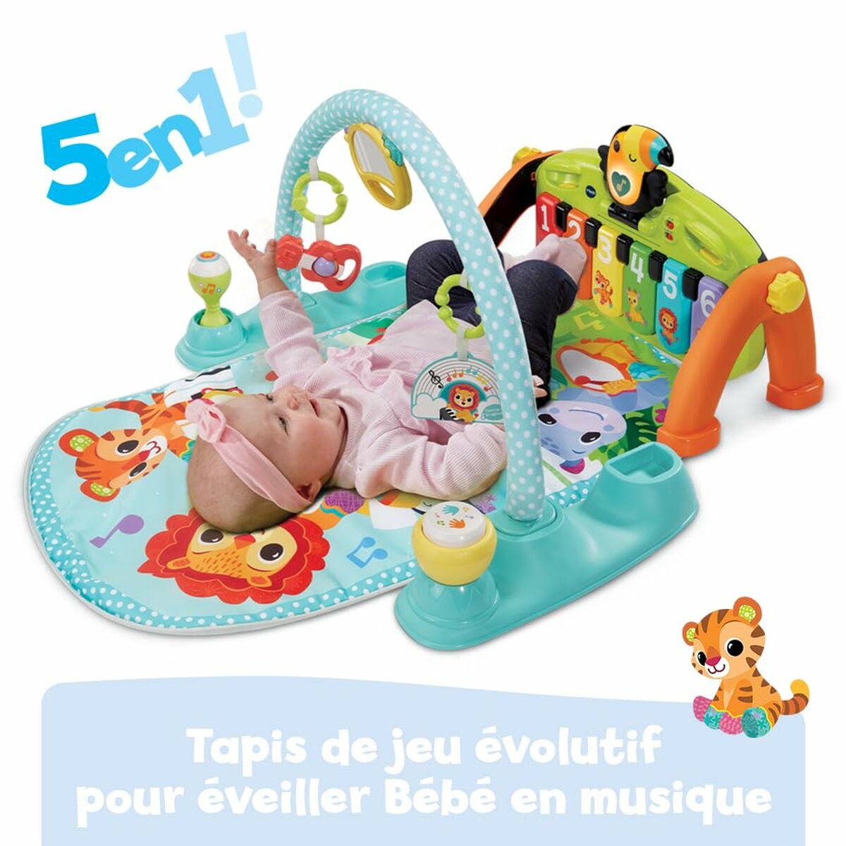 Tapis de jeu Vtech Baby Tap Tap Carton Plastique Piano - Babycute