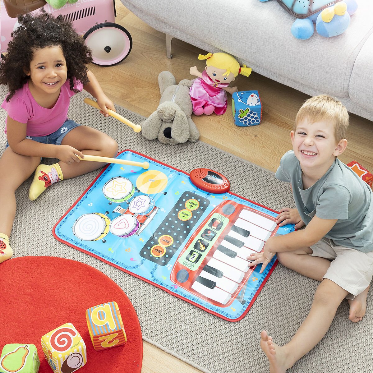 Tapis Musical 2 en 1 Beats'n'Tunes InnovaGoods - Babycute