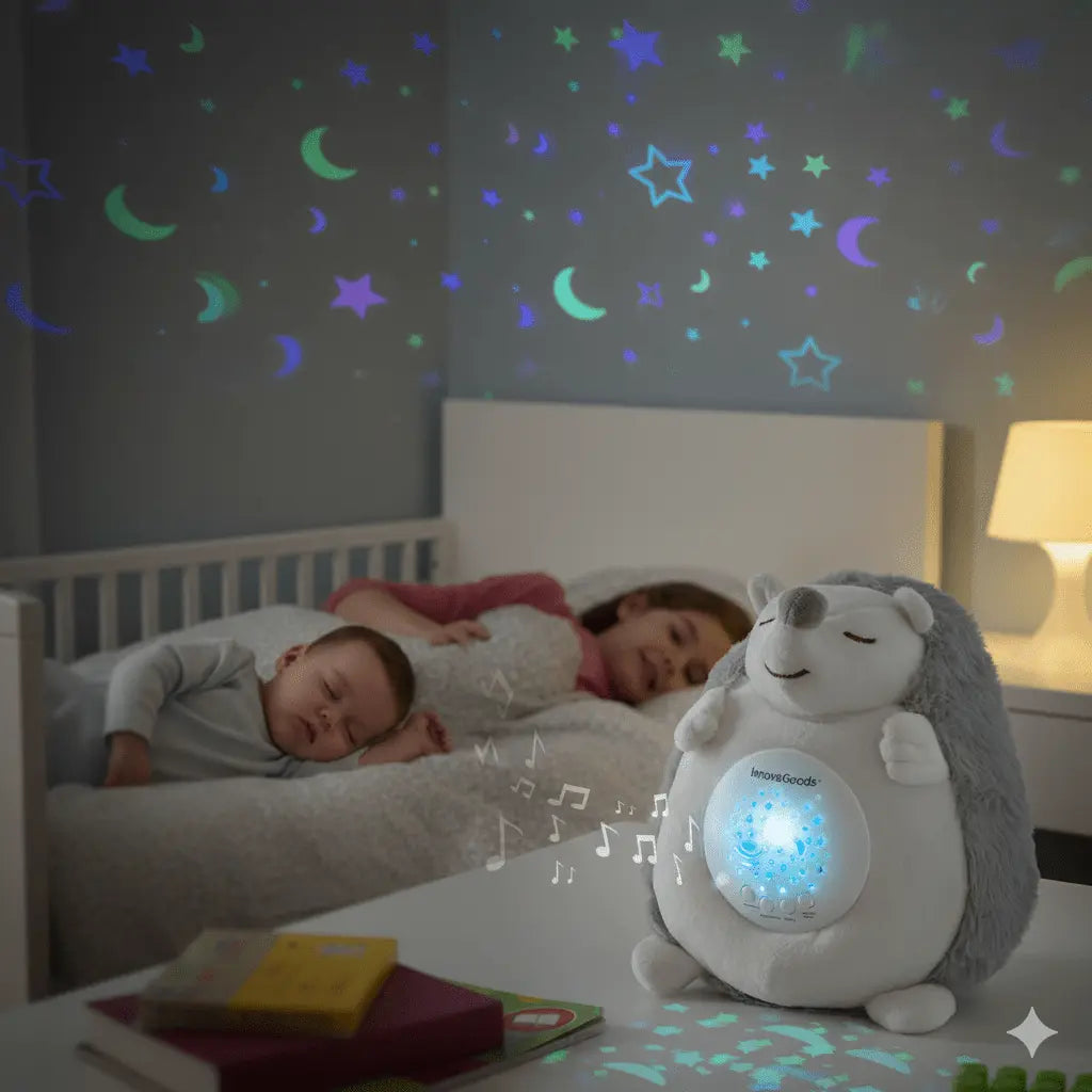 Veilleuse Projecteur Hérisson Peluche Spikey InnovaGoods - Babycute