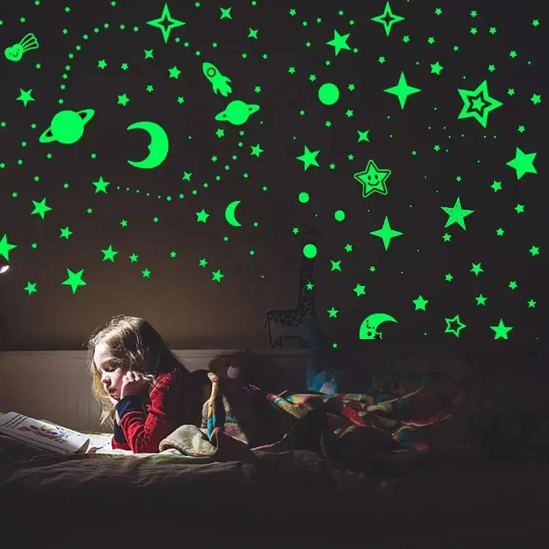 Autocollants lumineux 3D/décoration chambre enfant - Bébé® premium pour bébé