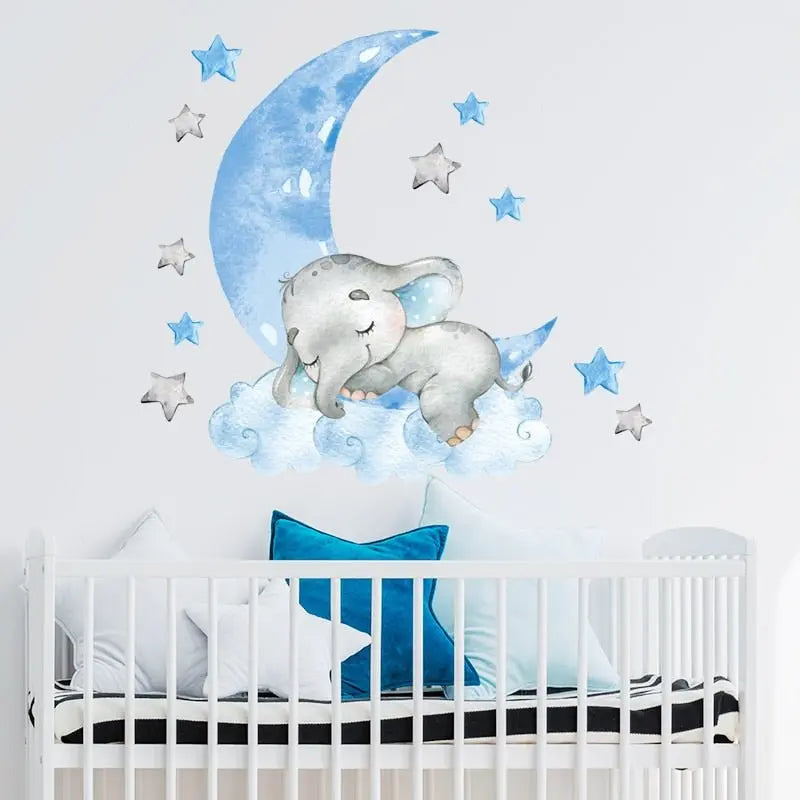 BabyElephant™- Autocollants muraux pour chambre de bébé - produit premium pour bébé