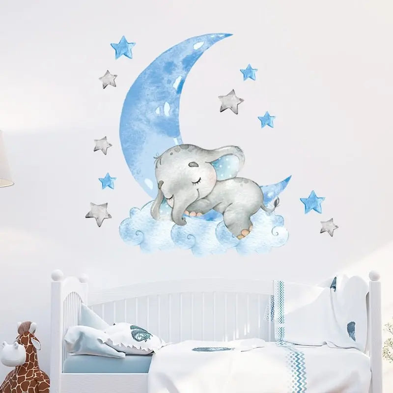 BabyElephant™- Autocollants muraux pour chambre de bébé - produit premium pour bébé